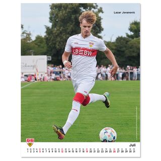 Kalenderblatt Juli mit Lazar Jovanovic