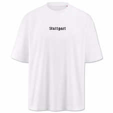 VfB T-Shirt blurred Wappen weiß