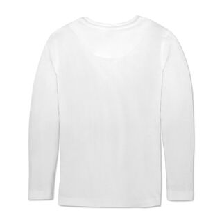 weiße Rückseite des Pyjama Oberteils