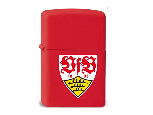 Curly Smooth rotes Zippo Feuerzeug