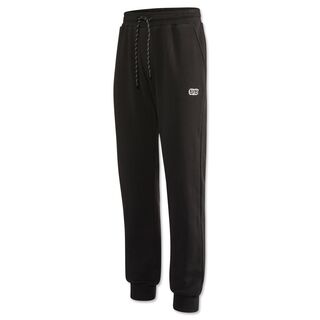 schwarze Jogginghose mit Kordelzug und kleinem VfB Logo auf dem linken Bein
