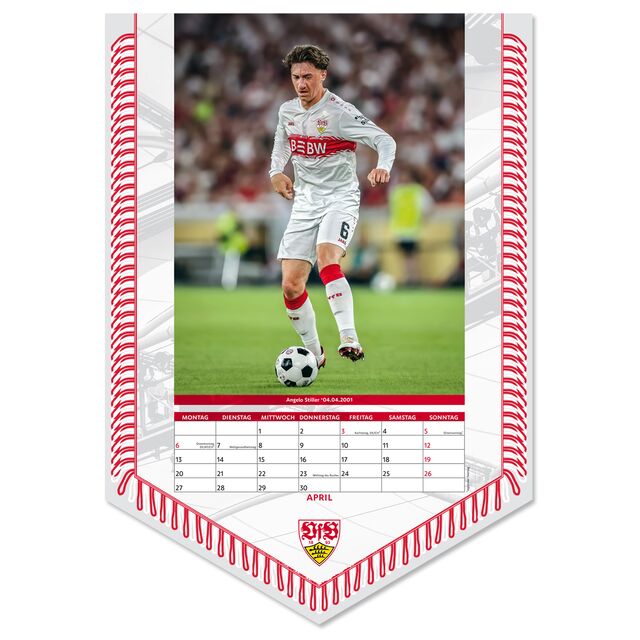 Kalenderblatt April mit Angelo Stiller