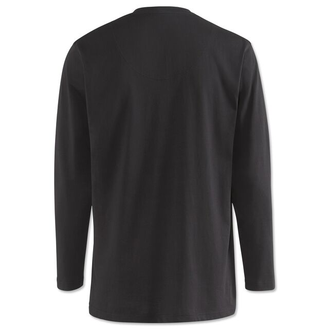schwarze Rückseite des Pyjama Oberteils