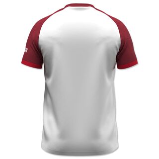 weiß-rote Rückseite des Trainingsshirts 25/26