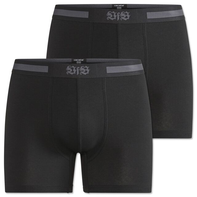 zwei schwarze Boxershorts mit VfB Logo