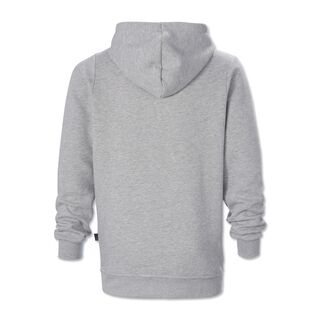 graue Rückseite des Hoodies