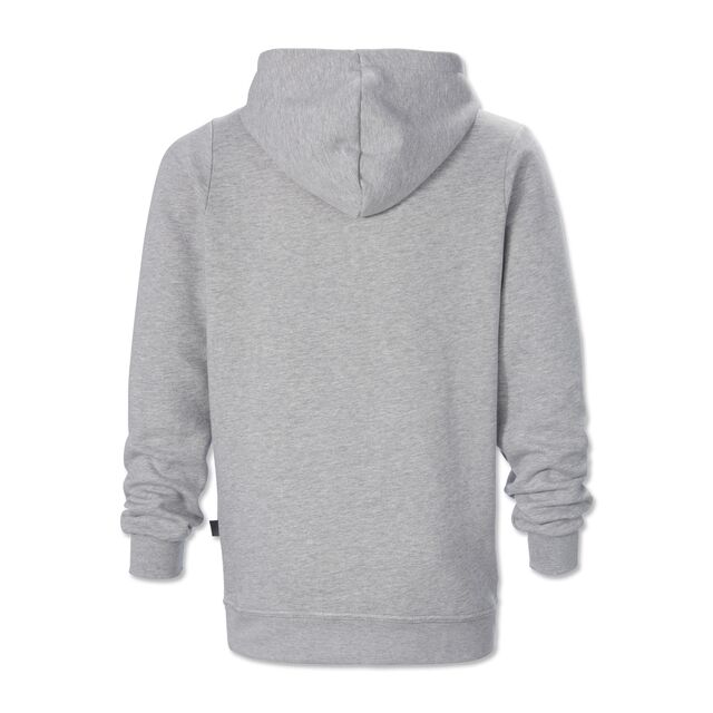 graue Rückseite des Hoodies