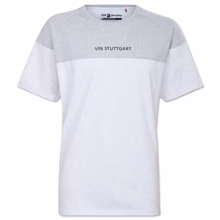 T-Shirt in verschiedenen Grautönen mit schwarzer Aufschrift VfB Stuttgart