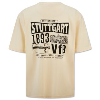 Rückseite mit Bilder des Stadions und großem Stuttgart 1893 VfB Print 