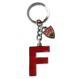 Buchstabe F als Schlüsselanhänger mit kleinem VfB Wappen