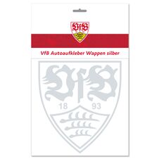 VfB Autoaufkleber Wappen silber