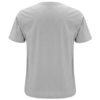 graue Rückseite des T-Shirts