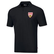 VfB Polo Wappenstick schwarz