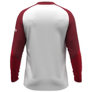 weiß-rote Rückseite des Trainingslongsleeves 25/26