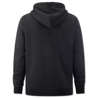 schwarze Rückseite der Hoodiejacke furchtlos