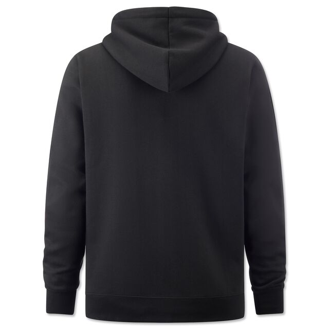 schwarze Rückseite der Hoodiejacke furchtlos