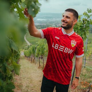 VfB away shirt red 25/26
