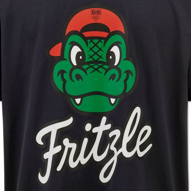 Nahaufnahme der Grafik von Fritzles Gesicht und der Aufschrift Fritzle darunter