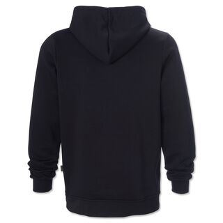 schwarze Rückseite des Hoodies