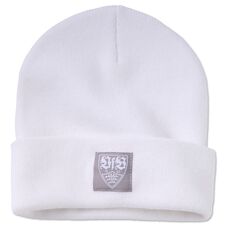 VfB Beanie Wappen wollweiß