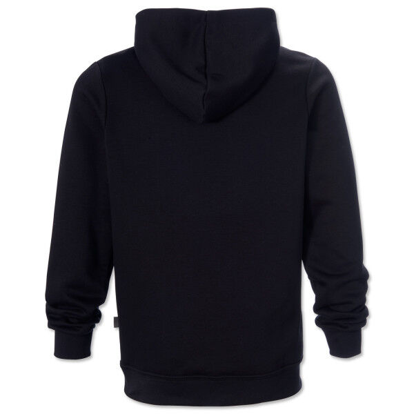 schwarze Rückseite des Hoodies