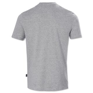 graue Rückseite des T-Shirts