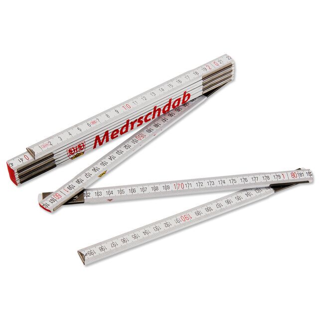 ausgeklappter VfB Meterstab