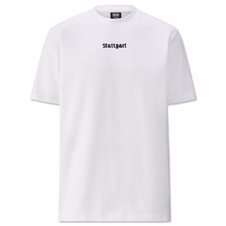 VfB T-Shirt blurred Wappen weiß