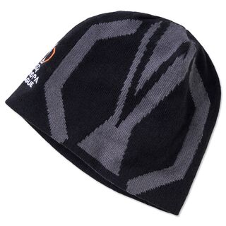 schwarze Beanie mit grauem Europapokal