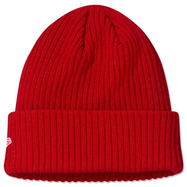 rote Rückseite der Beanie