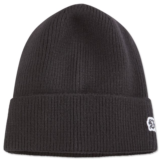 schwarze Beanie mit kleinem VfB Logo
