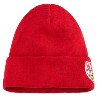 rote Beanie mit VfB Wappen