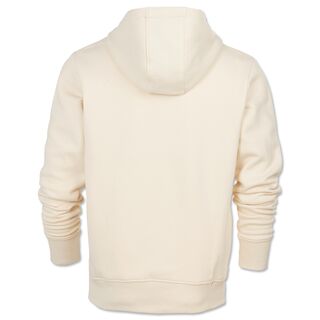cremefarbene Rückseite des Hoodies