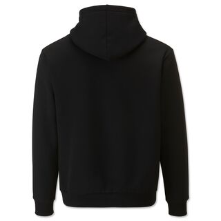 schwarze Rückseite des Hoodies