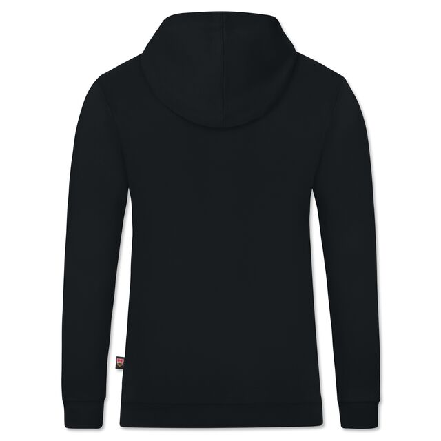 schwarze Rückseite des Hoodies