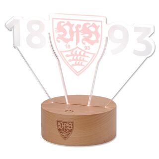 Tischlampe zeigt 1893 und das VfB Wappen