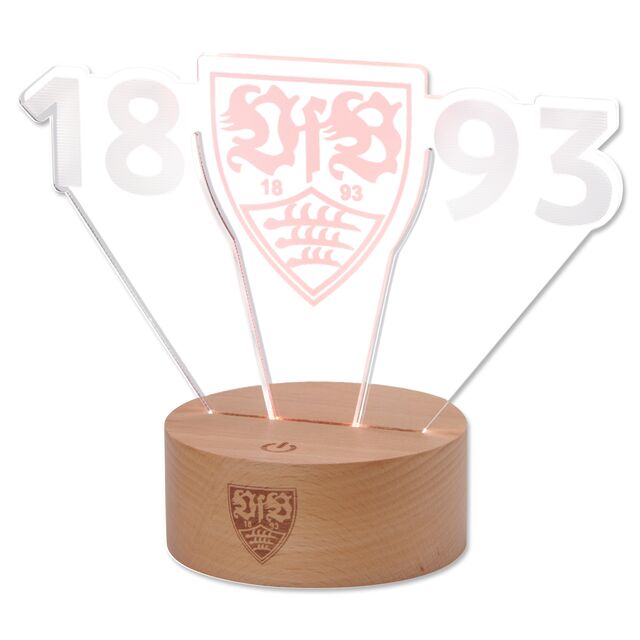Tischlampe zeigt 1893 und das VfB Wappen