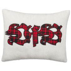VfB sherpa pillow emblem check