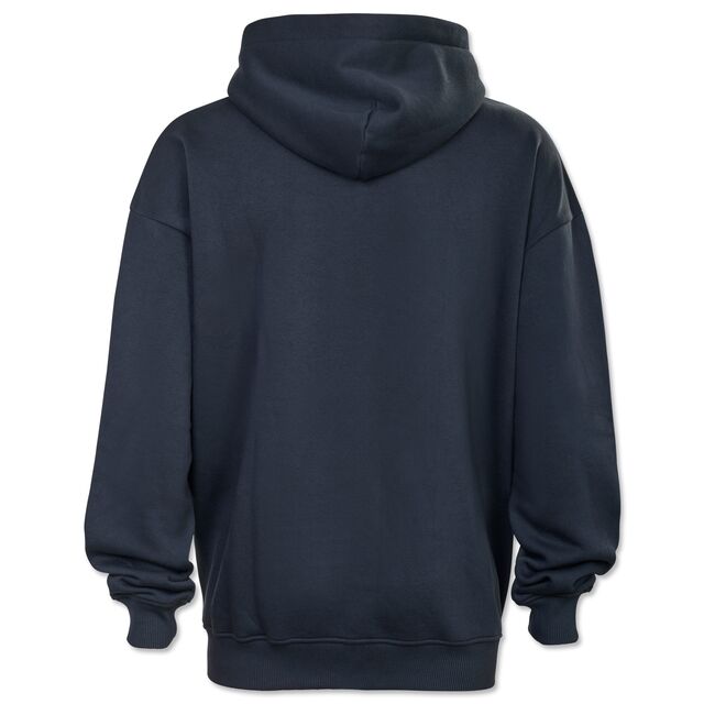 graue Rückseite des Hoodies