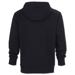 schwarze Rückseite des Hoodies