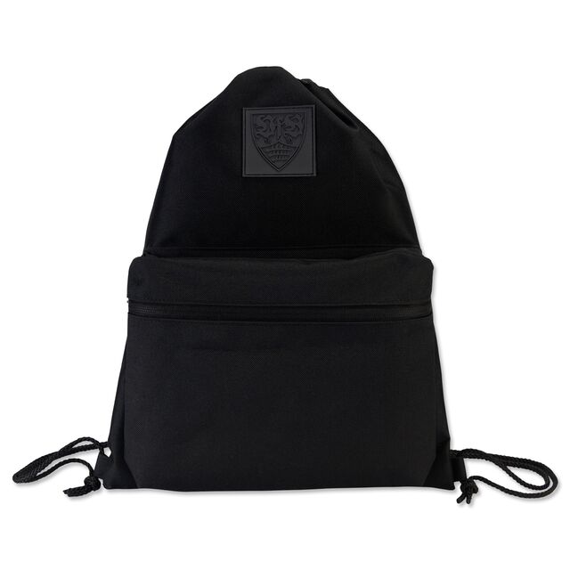 schwarzer Gymsack mit schwarzem VfB Wappen