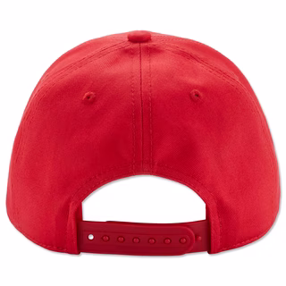 rote Rückseite der Kappe mit Snapback zur Größeneinstellung