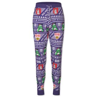 Schlafanzug Hose mit Kanne, Fritzle, VfB Wappen und Weihnachtsmotiven 