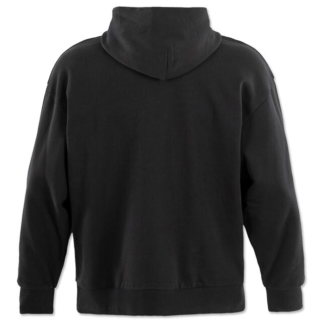 schwarze Rückseite des Hoodies 25/26