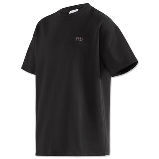 schwarzes T-Shirt mit kleinem schwarzen VfB Logo