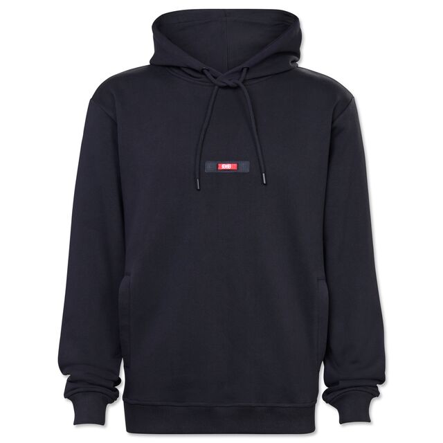 schwarzer Hoodie mit Kordel, VfB Logo und der Aufschrift 1893