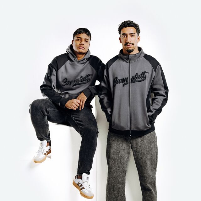 Spieler des VfB tragen Teile der Kollektion Cannstatt 