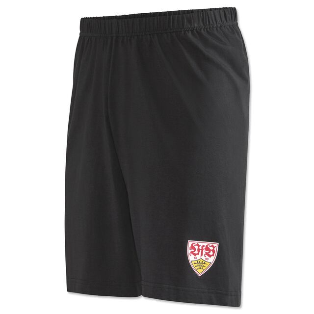 schwarze Shorts mit VfB Wappen