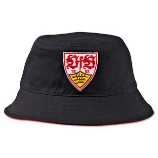 schwarzer Wendefischerhut mit VfB Wappen
