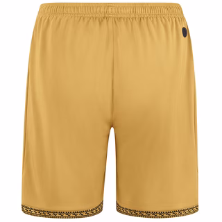 Goldene Shorts mit schwarzen Verzierungen 